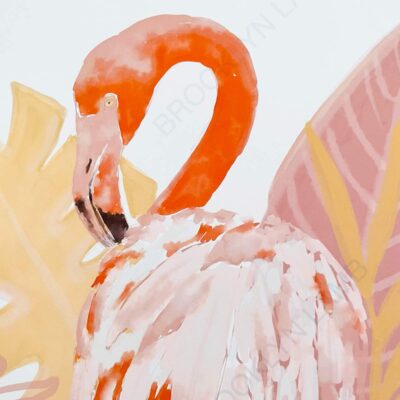 Flamingo + Flora - Print