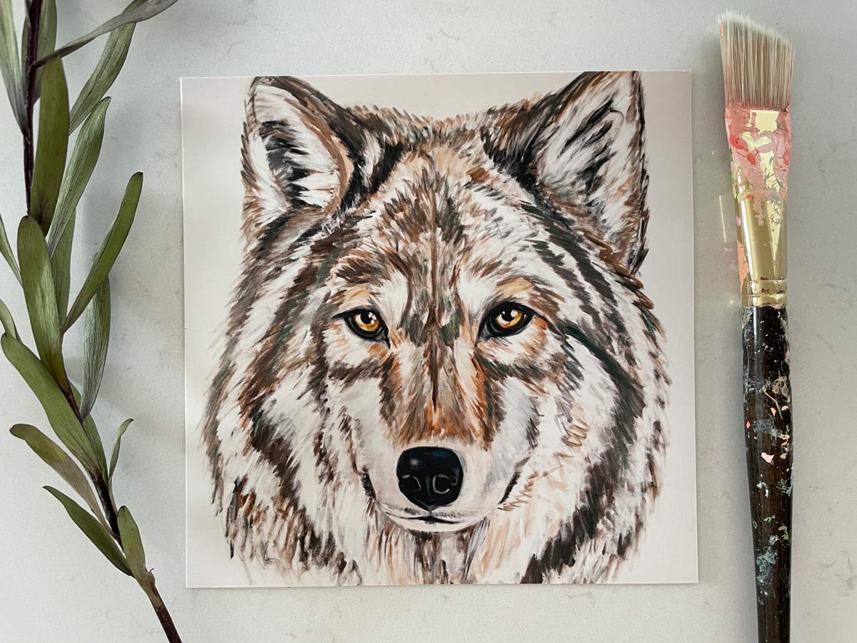 Portrait of a Forest Wolf
