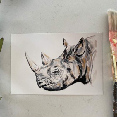 Portrait of a Rhino